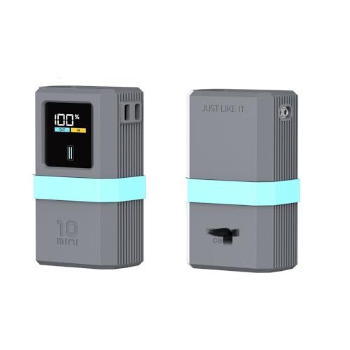 Silikonhülle für CUKTECH No.10 Mini Cover Anti-Lost SIM Card Eject Pin Needle Aufbewahrungstasche USB C Kabel Organizer (Grey) von Aoyygg