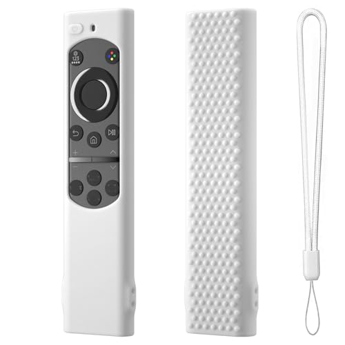 Silikonhülle für die Fernbedienung Abdeckung Für Samsung TM2180E TM2180E BN59-01385A BN59-01311 BN59-01327 BN59-01357 RMCSPB1FP1 Smart TV Stoßsicher Hülse für die Fernbedienung (White) von Aoyygg