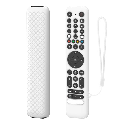 TV-Fernbedienungshülle Hülle für TCL RC716/RC833 Fernbedienung Schutzhülle, stoßfest, Anti Drop, staubdicht Silikon Schutzhülle (White) von Aoyygg