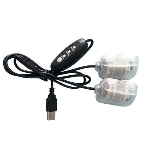 Vibrationsmotor,USB 3-Geschwindigkeits-Vibrationsmassagemotor,DC5V USB Vibrationsmotor Dual Motoren 3 Geschwindigkeitsregler Massagegerät Froschzucht Vibrationsmotor Hüftgurtteile mit 1,1m Kabel von Aoyygg