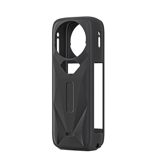 X5 Objektivdeckel-Schutzhülle, Skin-Schutzhülle für Insta360 X5 Silikonhülle, Sportkamera-Zubehör (Black Protective Cover) von Aoyygg