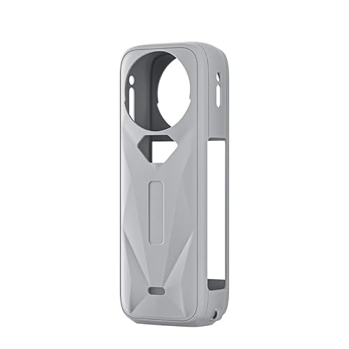 X5 Objektivdeckel-Schutzhülle, Skin-Schutzhülle für Insta360 X5 Silikonhülle, Sportkamera-Zubehör (Gray Protective Cover) von Aoyygg