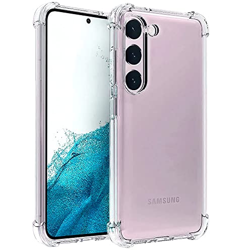 Samsung Galaxy S23 Hülle, Samsung S23 Hülle, Dünne Transparent Stoßfest Anti-Kratzer Silikon Crystal Handyhülle für Samsung Galaxy S23 von Aozuoton