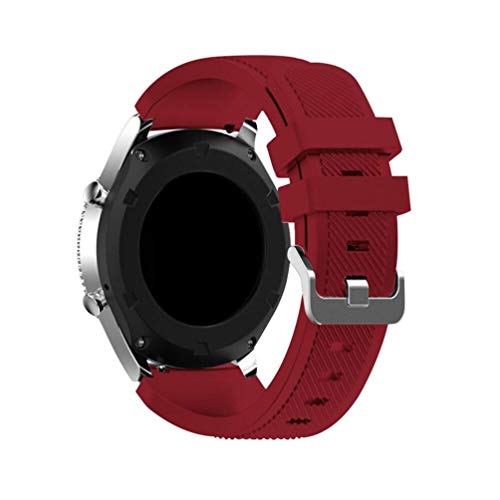 20mm Band kompatibel Für Samsung Galaxy watch Active/Galaxy Watch Active 2 (40mm)(44mm)/galaxy watch 4/galaxy watch 4 Classic/Galaxy Watch 3 41mm/Galaxy Watch 42mm Silikonarmband 20mm Armband Rosenrot von Apbands