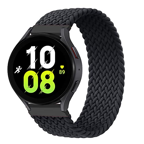 Apbands 22mm geflochtener Solo Loop kompatibel für Samsung Galaxy Watch 3 45mm/Galaxy Watch 46mm/Gear S3 Classic/Frontier/for Huawei Watch GT/GT2/GT 2 Pro/GT 2e Elastisches Nylon Sport Armband von Apbands