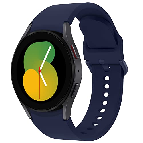 Apbands Kompatibel mit Samsung Galaxy Watch 4 44 mm 40 mm/Galaxy Watch 4 Classic 42 mm 46 mm/Galaxy Watch 3 41 mm/Galaxy Watch 42 mm/Active 2 40 mm 44 mm, Sportarmband aus weichem Silikon, Band 20 mm von Apbands