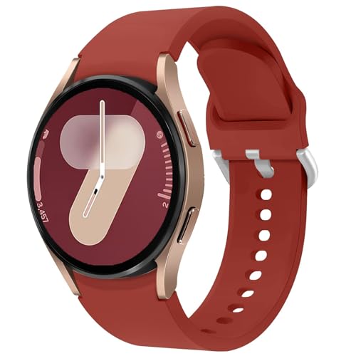 Apbands Kompatibel mit Samsung Galaxy Watch 5 40 mm 44 mm/Galaxy Watch 4 44 mm 40 mm, Sportarmband aus weichem Silikon für Galaxy Watch 5 Pro 45 mm/Galaxy Watch 4 Classic 42 mm 46 mm (Orange) von Apbands