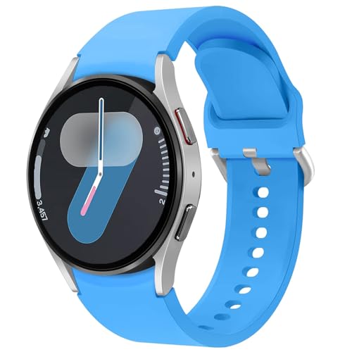 20mm Silikon Sportarmband für Samsung Galaxy Watch 7 6 5 4 FE Armband 44mm 40mm/Watch 6&4 Classic 43mm 42mm 47mm 46mm/5 Pro 45mm,Weiches Silikon Sport Band für Galaxy Watch 42mm/3 41mm/Active 2 von Apbands