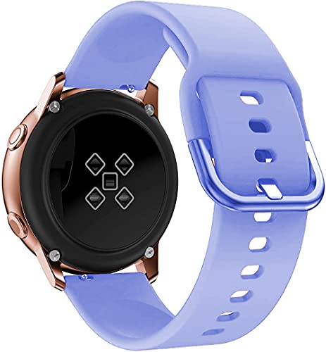 Apbands Kompatibel mit Samsung Watch Active 2 40 mm 44 mm, Galaxy Watch 3 41 mm/Galaxy Watch Active/Galaxy Watch 42 mm, 20 mm weiches Silikonband Ersatz Sportarmband für Galaxy Watch von Apbands