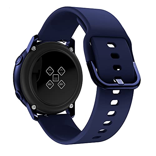 Apbands Kompatibel mit Samsung Watch Active 2 40 mm 44 mm, Galaxy Watch 3 41 mm/Galaxy Watch Active/Galaxy Watch 42 mm, 20 mm weiches Silikonband Ersatz Sportarmband für Galaxy Watch von Apbands