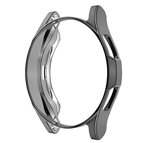 Schutzhülle kompatibel mit Samsung Galaxy Watch 4 44 mm 40 mm, weiches TPU, rundum beschichtet, mit Displayschutzfolie, für Samsung Galaxy Watch 4 44 mm 40 mm, Grau von Apbands