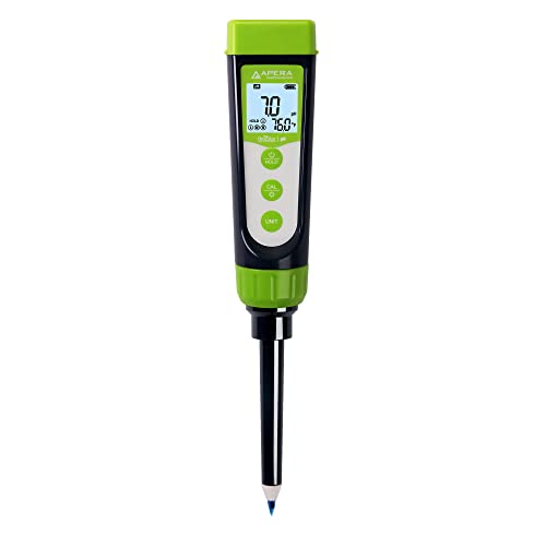 Apera GroStar GS2 pH-Taschenmessgerät-Set (Gen II) mit Einstechelektrode für direkte Bodenmessungen und Nährlösungstests von Apera Instruments