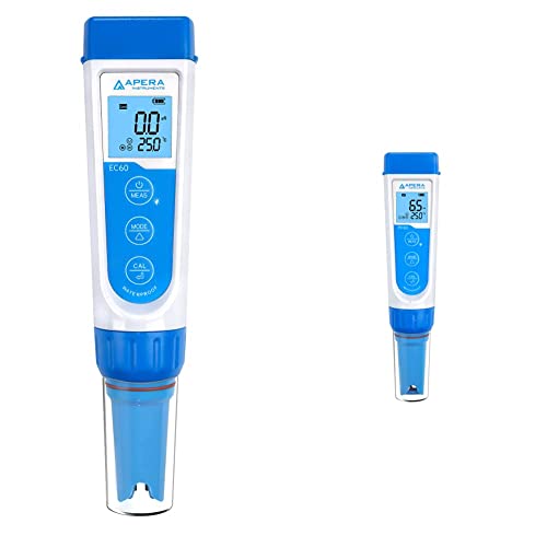 Apera Instruments EC60 Premium Leitfähigkeits-Messgerät & PH60 Premium pH-Meter, Standard Glaselektrode von Apera Instruments