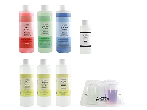 Apera Instruments Kalibrierlösung Set pH 4,01/7,00/10,01+84μS/1413μS/12,88mS+3M KCl inkl. CalBox Apera Instruments Kalibrierlösung Set pH 4,01/7,00/10,01+84μS/1413μS/12,88mS+3M KCl inkl. CalBox von Apera Instruments