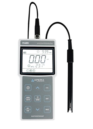 Apera Instruments PC400S tragbares pH/Leitfähigkeit Multi-Parameter-Messgerät, mit GLP Datenverwaltung und USB-Output Apera Instruments PC400S tragbares pH/Leitfähigkeit Multi-Parameter-Messgerät, mit GLP Datenverwaltung und USB-Output von Apera Instruments
