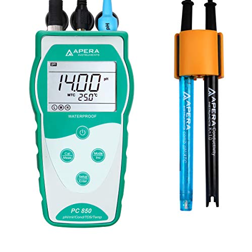 Apera Instruments PC850 tragbare pH-/Leitfähigkeits-/TDS-Messgerät von Apera Instruments