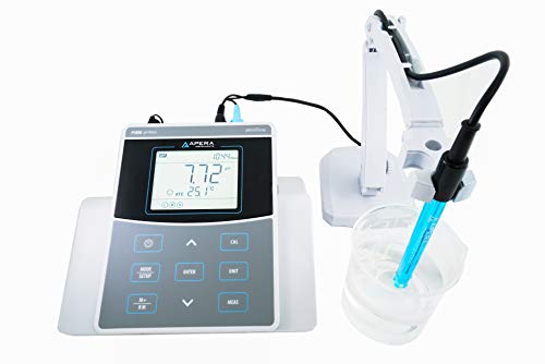 Apera Instruments PH800 Labor-/Tisch-pH-Messgerät (Inklusive 201T-F pH-Elektrode mit integrierter Temperaturmessung; pH-Messbereich: -2,00 bis 19,00) von Apera Instruments