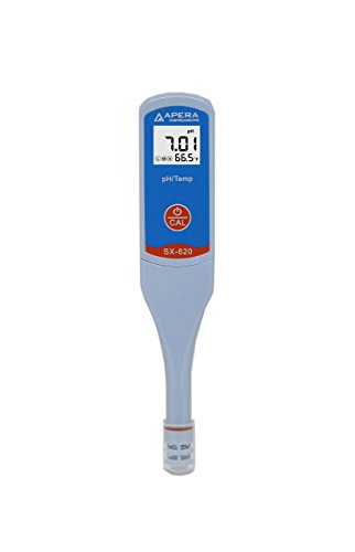 Apera Instruments SX620 Taschen-pH-Messgerät (pH 0, 01 Genauigkeit, automatische Temperaturkompensation, wasserfest, kompakt) von Apera Instruments