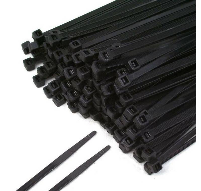 Apex Kabelbinder 10000 St Kabelbinder schwarz 3,6 x 200 mm Industriequalität Kabelstrapse Strapse (10000-St) von Apex