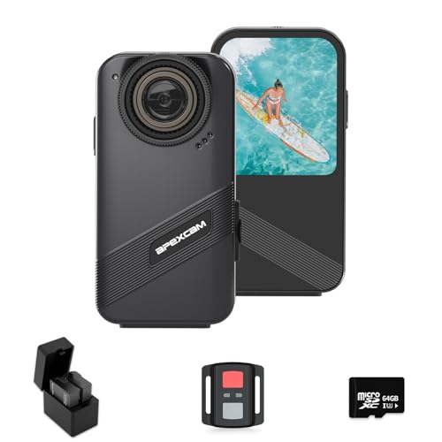 Apexcam K20 Touchscreen Action Cam 4K60FPS 48MP WiFi 8X Zoom EIS 20m Wasserdicht mit 64GB Sportskamera Unterwasserkamera Karte 2.4G Fernbedienung 2x1350mAh Akkus Apexcam K20 Touchscreen Action Cam 4K60FPS 48MP WiFi 8X Zoom EIS 20m Wasserdicht mit 64GB Sportskamera Unterwasserkamera Karte 2.4G Fernbedienung 2x1350mAh Akkus von Apexcam
