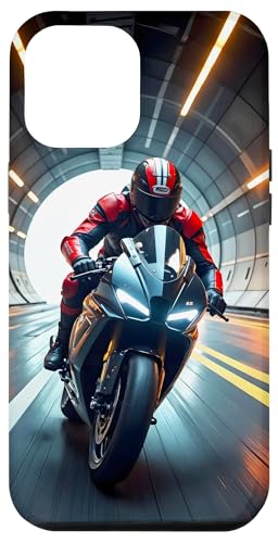 Hülle für iPhone 12 Pro Max Motorrad Sportmotorrad Rennmotorrad Motorradfahrer Biker von ApiDesign