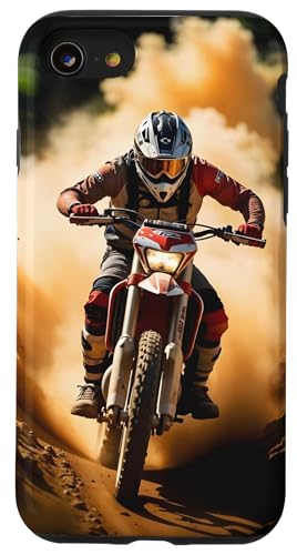 Hülle für iPhone SE (2020) / 7 / 8 Motocross Fahrer von Cross-Motorrädern Trial Enduro Freest von ApiDesign