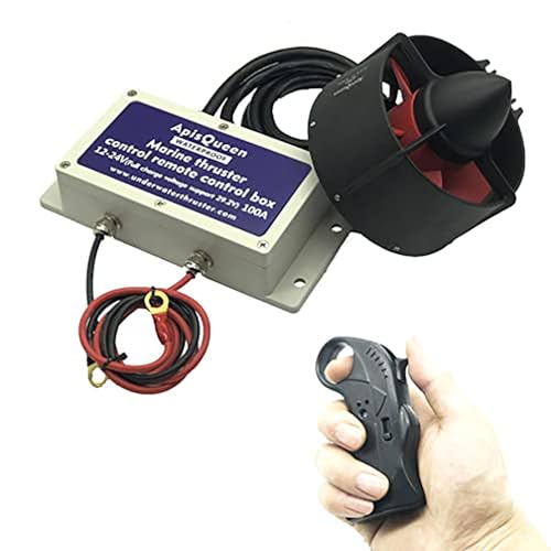 ApisQueen 24V Unterwasserstrahlruder 150KV U92 Set,11.8kg(26.1LBS) Schubkraft Brushless Motor,Mit Wasserdichter Fernbedienung,Eingebauter 100A ESC Für Kajaks,Schlauchboote von ApisQueen