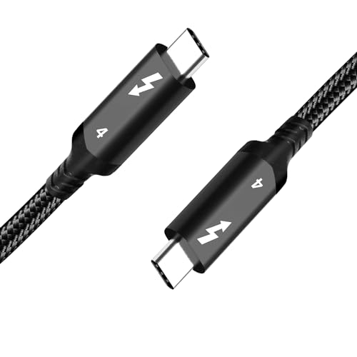 Thunderbolt 3 Ladekabel 2m, unterstützt 100W Leistung / 40Gbps Datentransfer USB-C auf USB-C Kabel für MacBook Pro,Google Pixel,Nexus 6P,Huawei Matebook,usw(6.6FT)（Schwarz） von Apitiong
