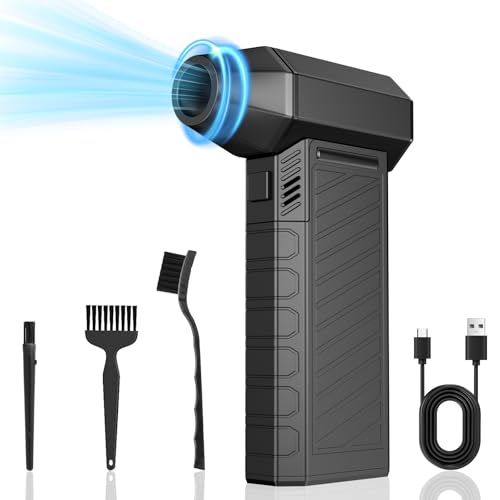 Apkezel Elektrische Staubgebläse Druckluftspray, 150000 U/min Höhe Geschwindigkeit Jet Dry Dust Blower, Mini Compressed Air Duster PC Reinigungsset Mit 6000mah Akku für Laptop,Tastatur,Auto Apkezel Elektrische Staubgebläse Druckluftspray, 150000 U/min Höhe Geschwindigkeit Jet Dry Dust Blower, Mini Compressed Air Duster PC Reinigungsset Mit 6000mah Akku für Laptop,Tastatur,Auto von Apkezel