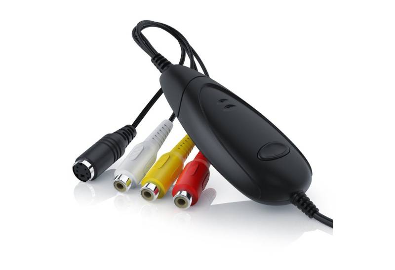 Aplic Audio- & Video-Adapter USB Typ A zu S-Video, Component-Video, Cinch, 75 cm, Video Grabber, Videokonverter, VHS Videoadapter zur Nachbearbeitung von Aplic