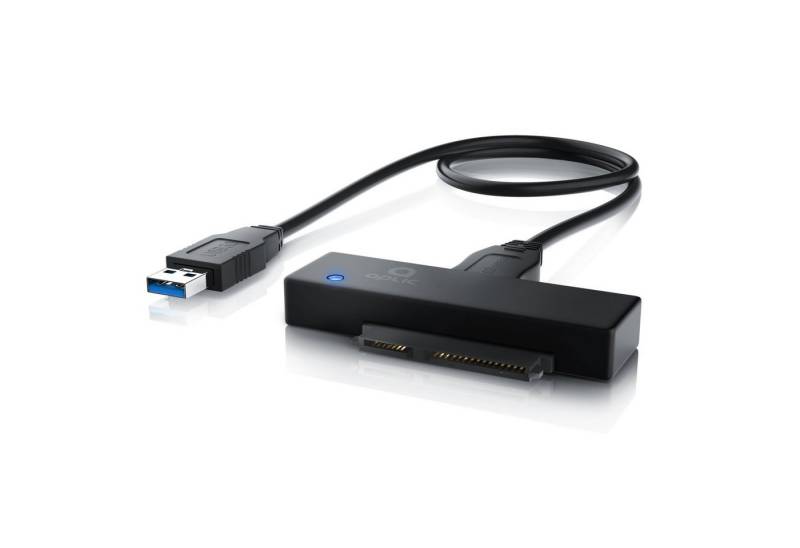 Aplic Computer-Adapter SATA zu USB 3.0 Typ A, SATA 1/2/3 Festplatten Konverter Kabel mit Netzteil von Aplic