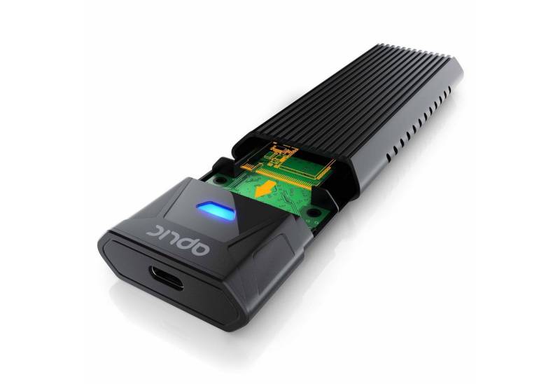 Aplic Festplatten-Gehäuse, M.2 NVMe Gehäuse USB 3.2 Gen 2, PCIe 3.0 und SATA kompatibel von Aplic
