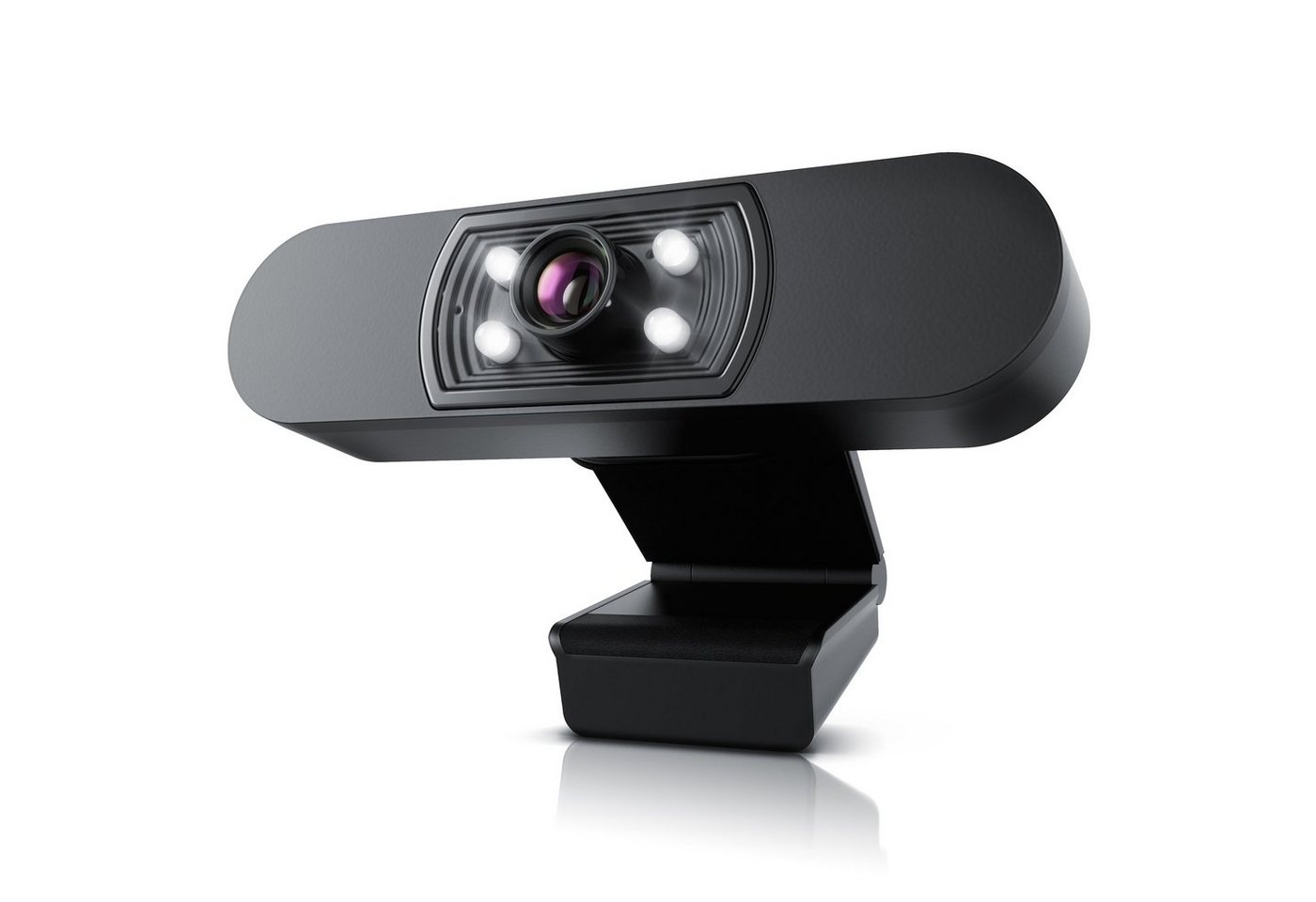 Aplic Full HD-Webcam (1920x1080P @ 30Hz, 4 Hilfslichter, Szenelicht, Mikrofon, Stativgewinde) von Aplic