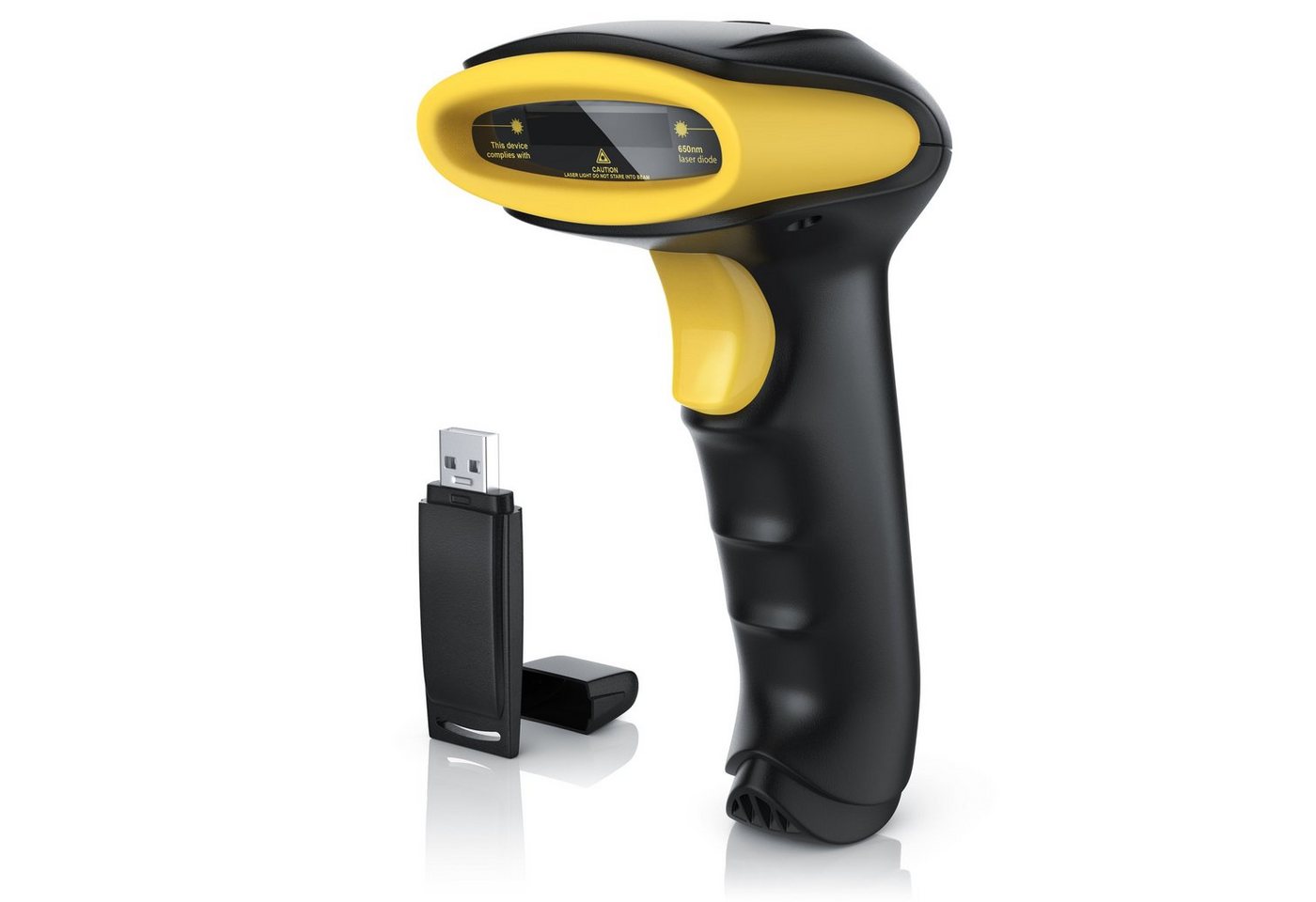 Aplic Handscanner, (Kabelloser Laser Barcode Scanner, 6 Scan-Modi, 1400mAh Akku) von Aplic