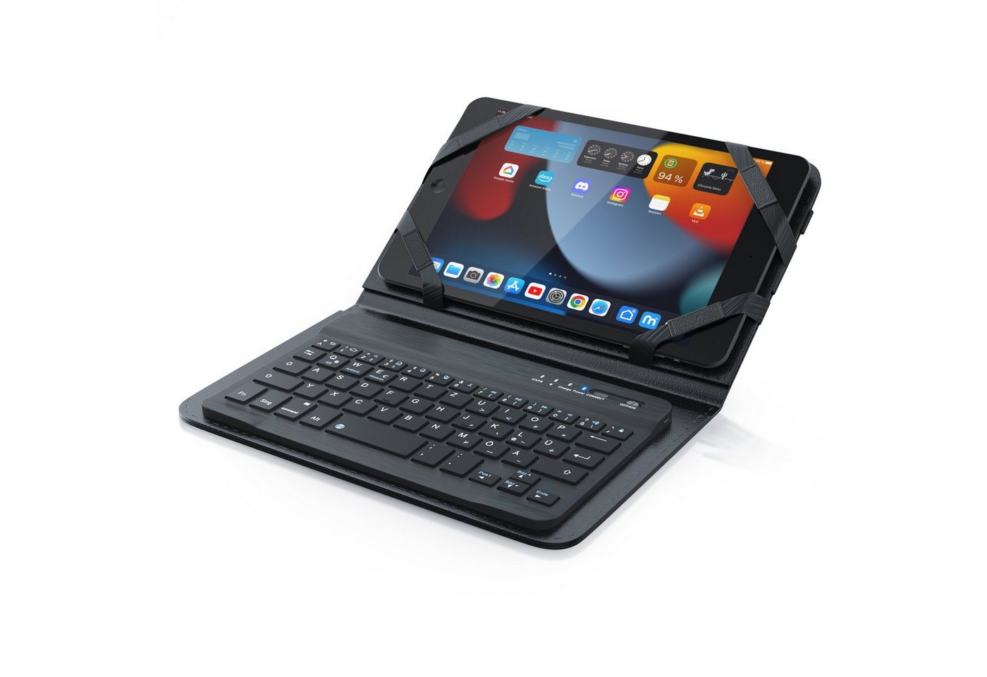 Aplic Tablet-Tastatur (Bluetooth, Kunstledercase für 7-8 Tablets, flaches & kompaktes Format)" von Aplic