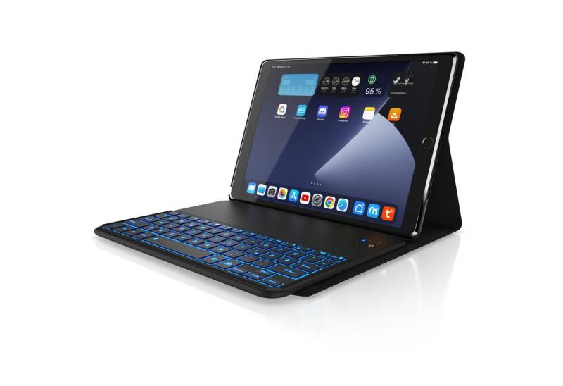 Aplic Tablet-Tastatur (Kunstledercase für iPad Pro 10,5", Bluetooth Keyboard mit Apple Layout) von Aplic