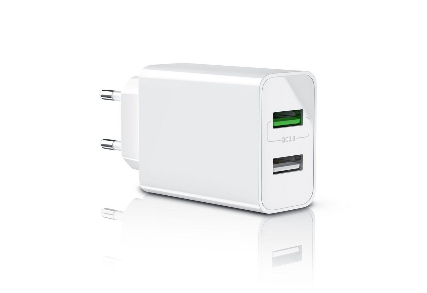 Aplic USB-Ladegerät (3000 mA, 2-Port, 30W, Quick Charge 3.0 (QC 3.0) Schnelladefunktion) von Aplic