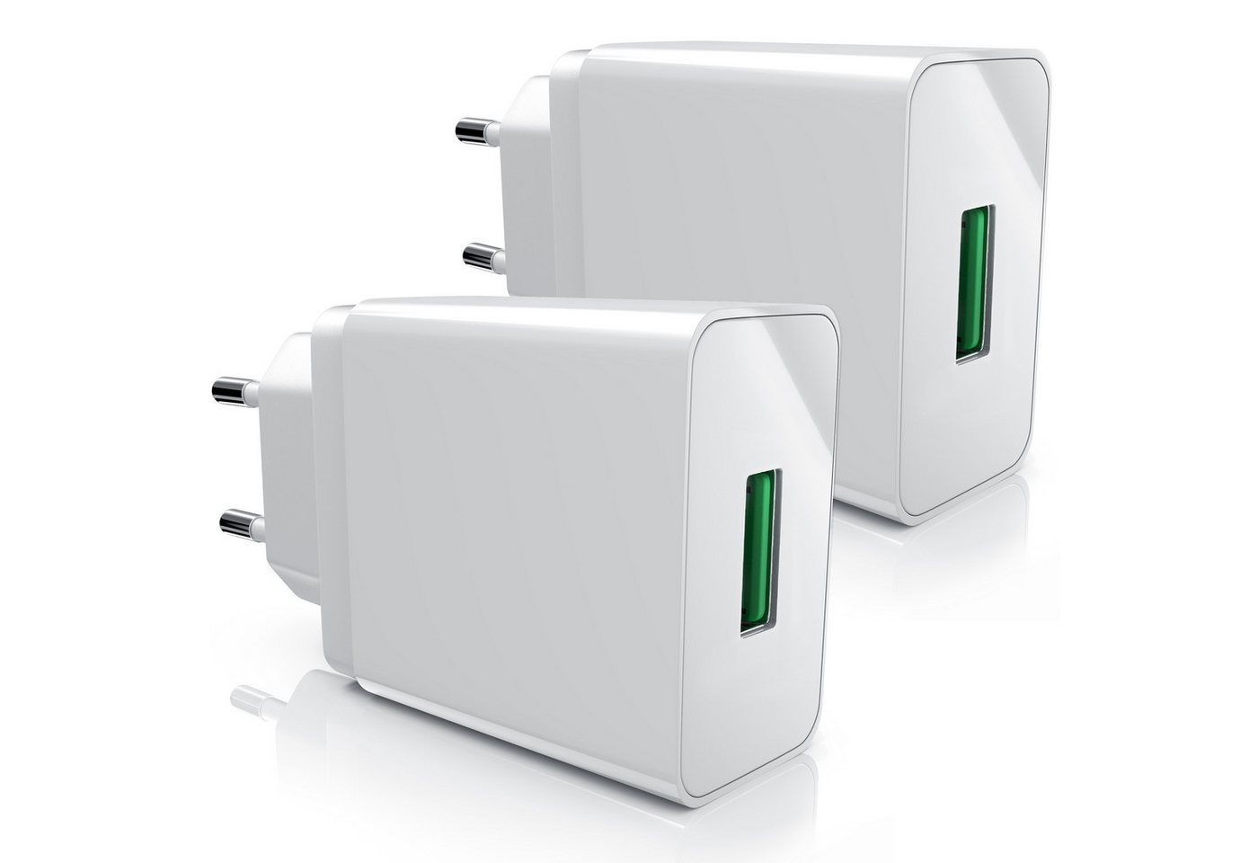 Aplic USB-Ladegerät (3000 mA, 2-tlg., Quick Charge 3.0 USB-Ladegerät 1x USB A QC 3.0 Port / max. 3A über QC) von Aplic