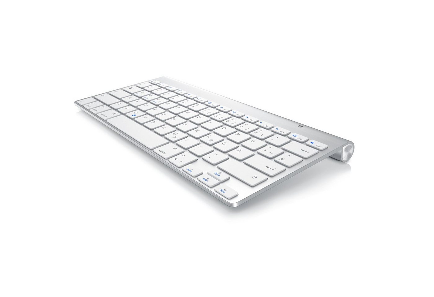 Aplic Wireless-Tastatur (Bluetooth-Keyboard für iOS, Android, Windows, QWERTZ Layout) von Aplic