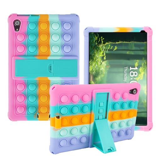 Schutzhülle für Urao C107 Tablet, 25,7 cm (10,1 Zoll), weiches Silikon, für 2024 Urao C107 Tablet, Jeazans OC101 Tablet, kinderfreundlich, weiches Silikon, verstellbarer Ständer, Abdeckung für C107 von Apoctsddo