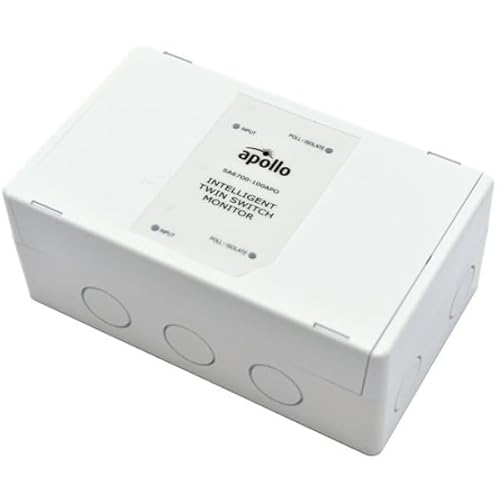 Apollo SA6700-100APO Soteria Intelligenter 2-Eingang-Schalter-Monitor, ermöglicht DIN-Schienenmontage, Weiß von Apollo Discovery