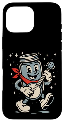 Banjo Playing Moonshine Jar Cute Banjo Picker Music Hülle für iPhone 16 Pro Max von Appalachian Basecamp by Giant Step