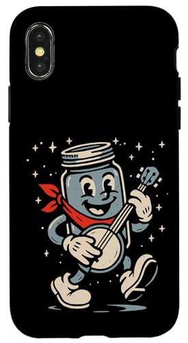 Banjo Playing Moonshine Jar Cute Banjo Picker Music Hülle für iPhone X/XS Banjo Playing Moonshine Jar Cute Banjo Picker Music Hülle für iPhone X/XS von Appalachian Basecamp by Giant Step