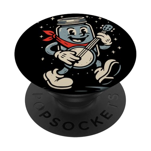 Banjo Playing Moonshine Jar Cute Banjo Picker Music PopSockets Klebender PopGrip Banjo Playing Moonshine Jar Cute Banjo Picker Music PopSockets Klebender PopGrip von Appalachian Basecamp by Giant Step
