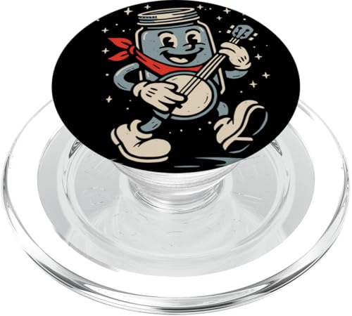 Banjo Playing Moonshine Jar Cute Banjo Picker Music PopSockets PopGrip für MagSafe Banjo Playing Moonshine Jar Cute Banjo Picker Music PopSockets PopGrip für MagSafe von Appalachian Basecamp by Giant Step