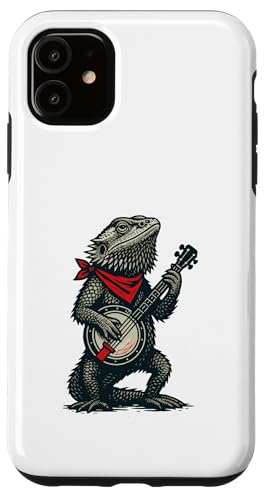 Bearded Dragon Cute Banjo Picker Music Hülle für iPhone 11 von Appalachian Basecamp by Giant Step