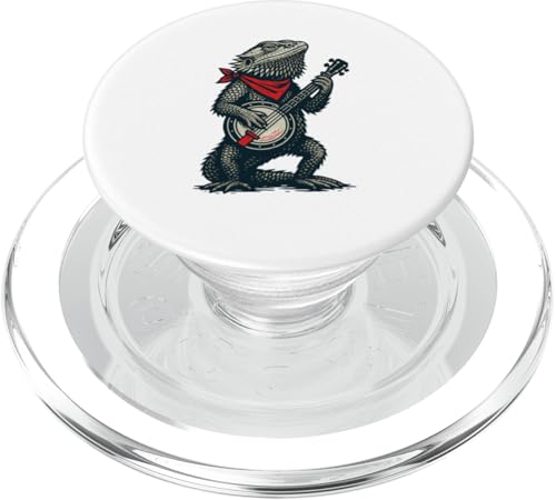 Bearded Dragon Cute Banjo Picker Music PopSockets PopGrip für MagSafe Bearded Dragon Cute Banjo Picker Music PopSockets PopGrip für MagSafe von Appalachian Basecamp by Giant Step