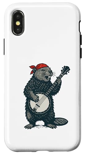 Beaver Cute Banjo Picker Music Hülle für iPhone X/XS Beaver Cute Banjo Picker Music Hülle für iPhone X/XS von Appalachian Basecamp by Giant Step