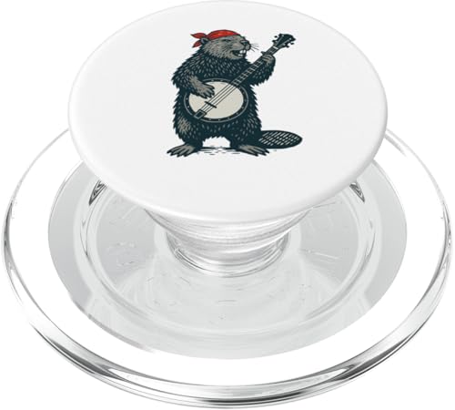 Beaver Cute Banjo Picker Music PopSockets PopGrip für MagSafe Beaver Cute Banjo Picker Music PopSockets PopGrip für MagSafe von Appalachian Basecamp by Giant Step