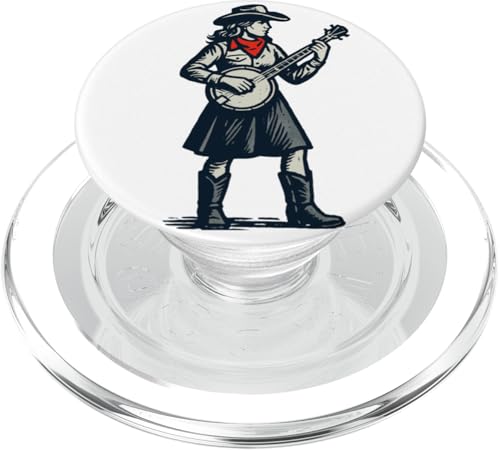 Cowgirl Cute Banjo Picker Music PopSockets PopGrip für MagSafe Cowgirl Cute Banjo Picker Music PopSockets PopGrip für MagSafe von Appalachian Basecamp by Giant Step